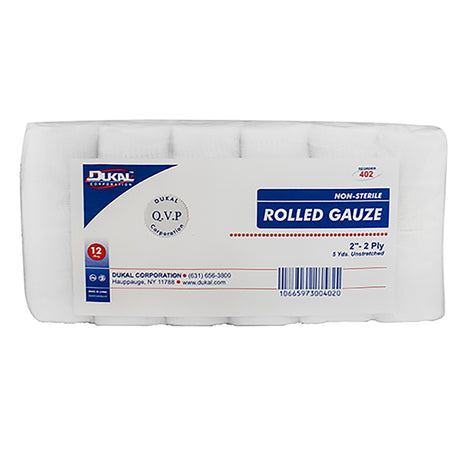 Conforming Bandage Dukal™ 2 Inch X 5 Yard 2-Ply NonSterile 12 per Pack - BeHope