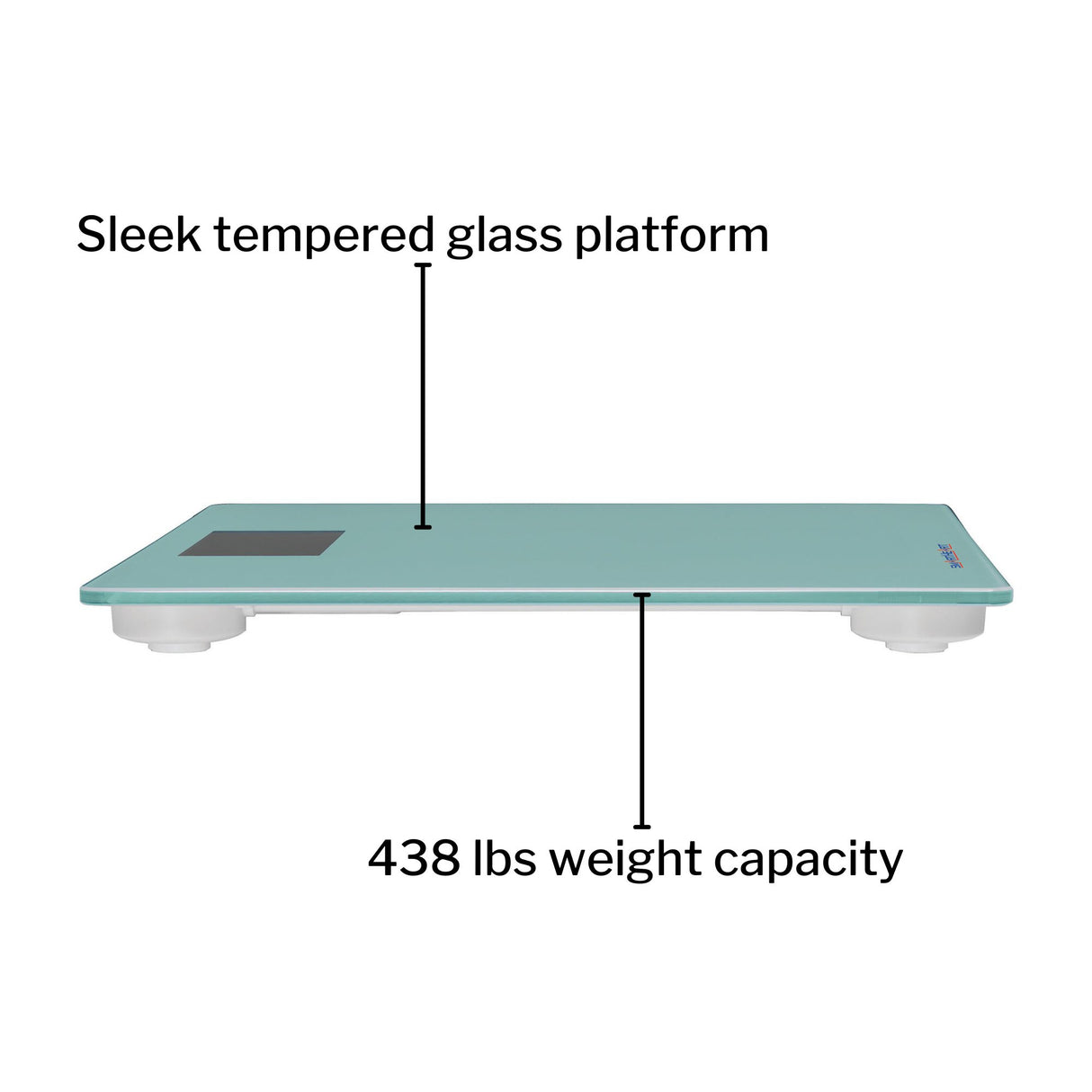 Floor Scale SmartHeart Digital Display 438 lbs. / 199 kg Capacity Gray Battery Operated - BeHope