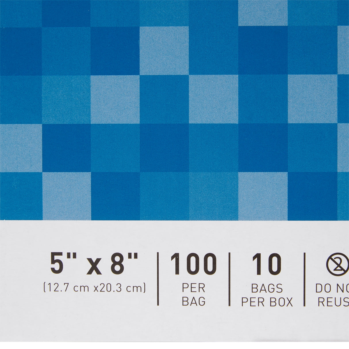 Reclosable Bag McKesson 5 X 8 Inch Polyethylene Clear Zipper Closure