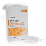 Elastic Net Retainer Dressing McKesson Tubular Elastic 34 Inch X 25 Yard (86.4 cm X 22.9 m) Size 8 White Large Head / X-Large Thigh / Medium Chest NonSterile - BeHope