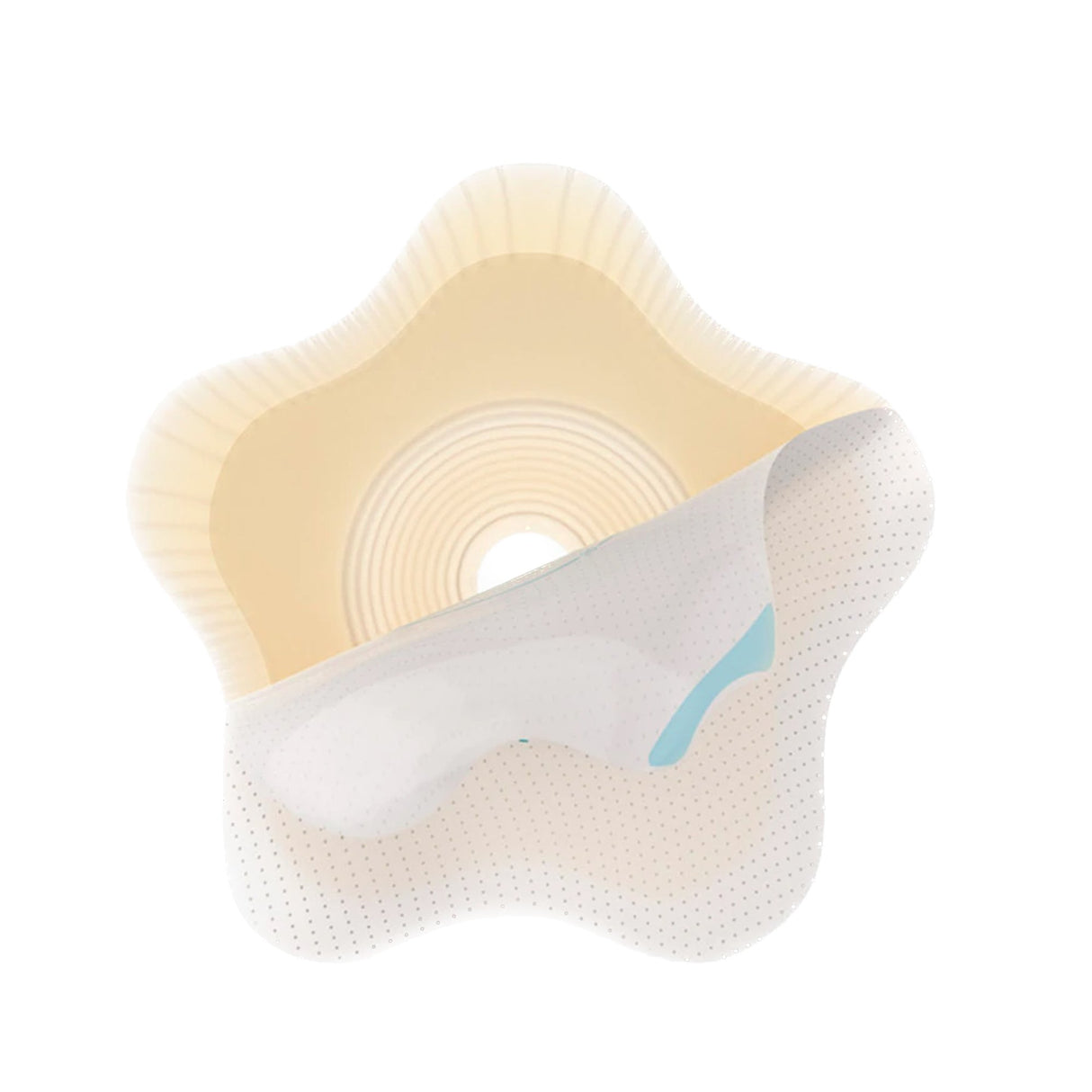Ostomy Barrier SenSura® Mio Convex Flip Precut, Extended Wear Elastic Adhesive 50 mm Flange Red Code System 1-3/16 Inch Opening - BeHope