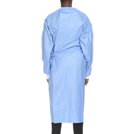 Non-Reinforced Surgical Gown with Towel McKesson Medium Blue Sterile AAMI Level 3 Disposable - BeHope