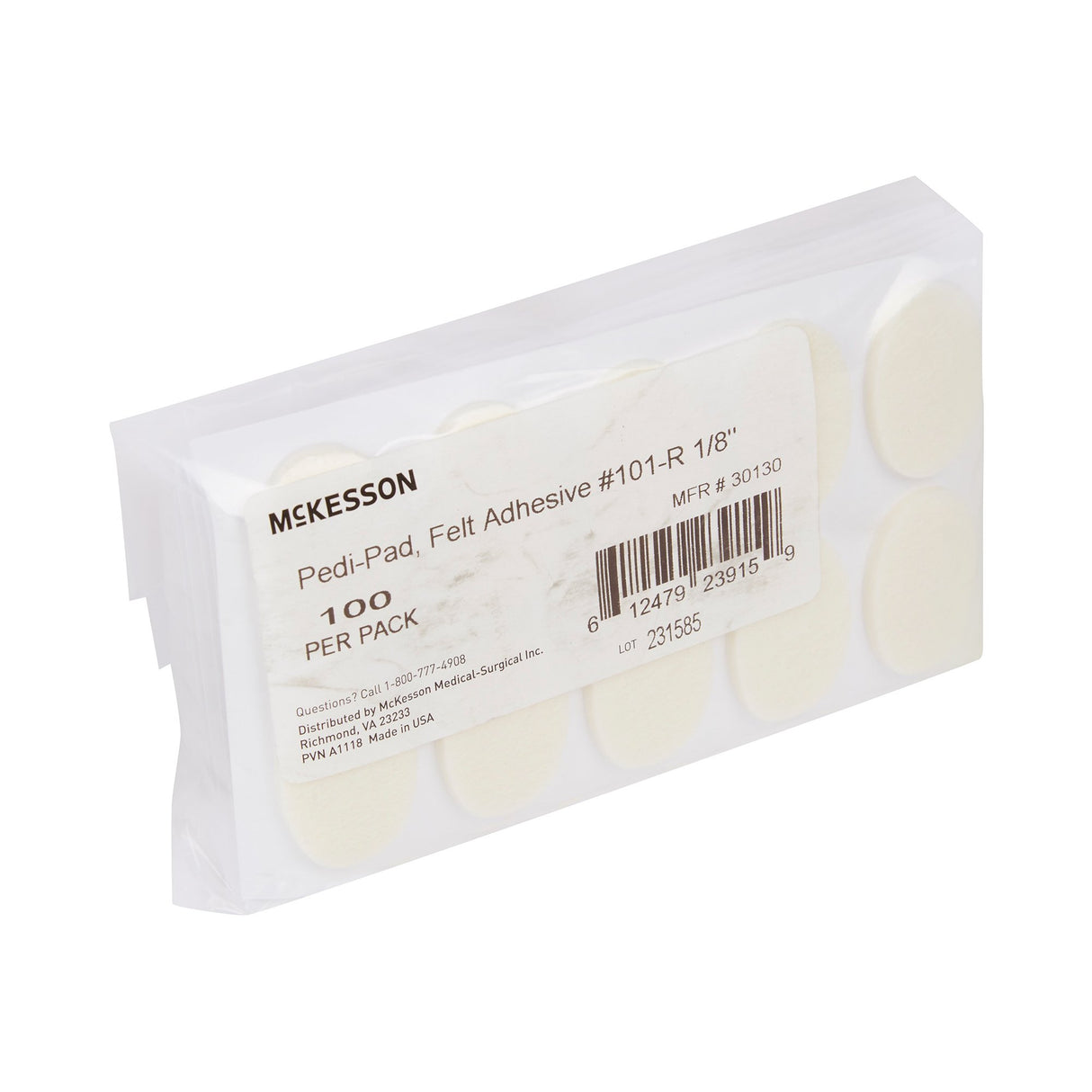 Protective Pad McKesson Pedi-Pad Size 101-Regular Adhesive Foot - BeHope