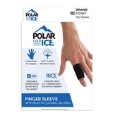 Finger Sleeve with Cooling Pad Polar Ice® Adult One Size Fits Most Pull-On Finger Black - BeHope
