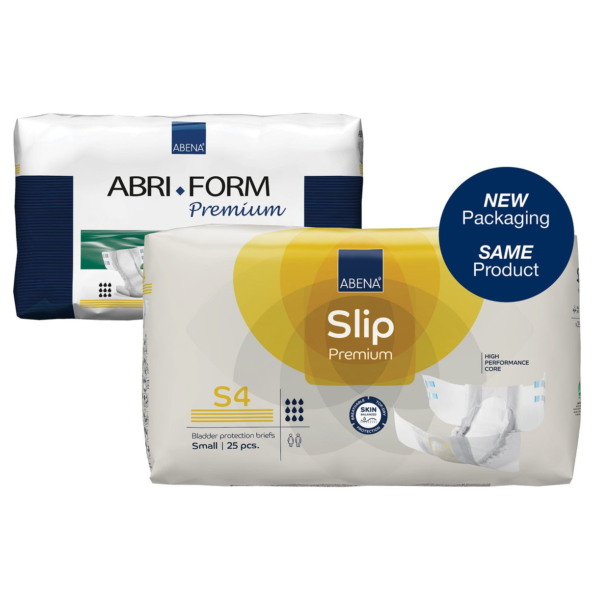 Unisex Adult Incontinence Brief Abena® Slip Premium S4 Small Disposable Heavy Absorbency - BeHope
