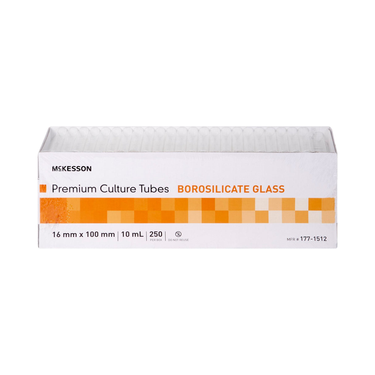 McKesson Test Tube Plain 10 mL Without Closure Glass Tube - BeHope