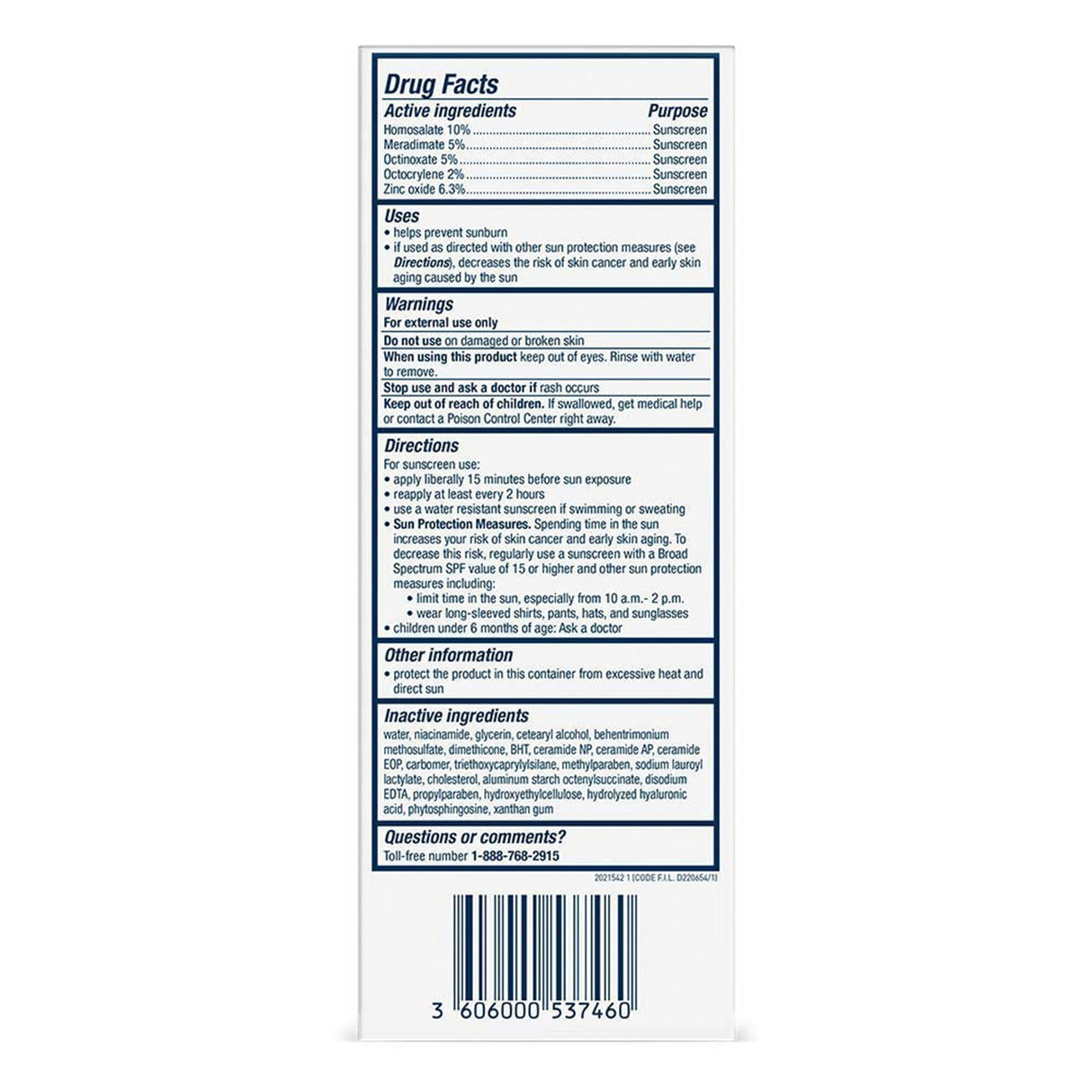 Facial Moisturizer with Sunscreen CeraVe AM 3 oz. Pump Bottle Unscented Lotion