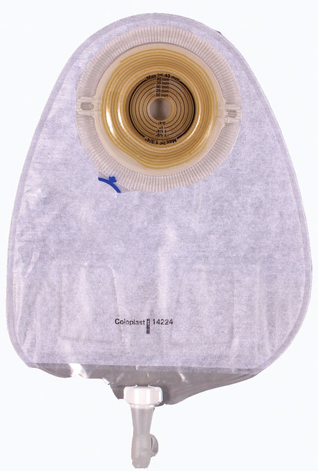 Urostomy Pouch Assura® New Generation One-Piece System 10-3/4 Inch Length, Maxi Flat, Trim to Fit 3/8 to 2-1/4 Inch Stoma Drainable - BeHope