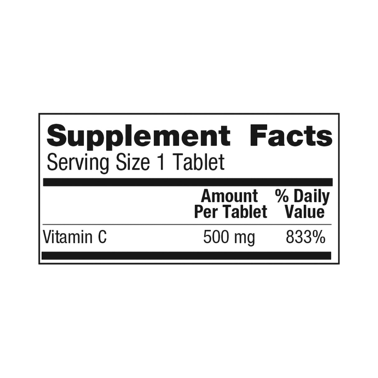 Vitamin C Supplement Geri-Care® Ascorbic Acid 500 mg Strength Tablet 500 per Bottle - BeHope