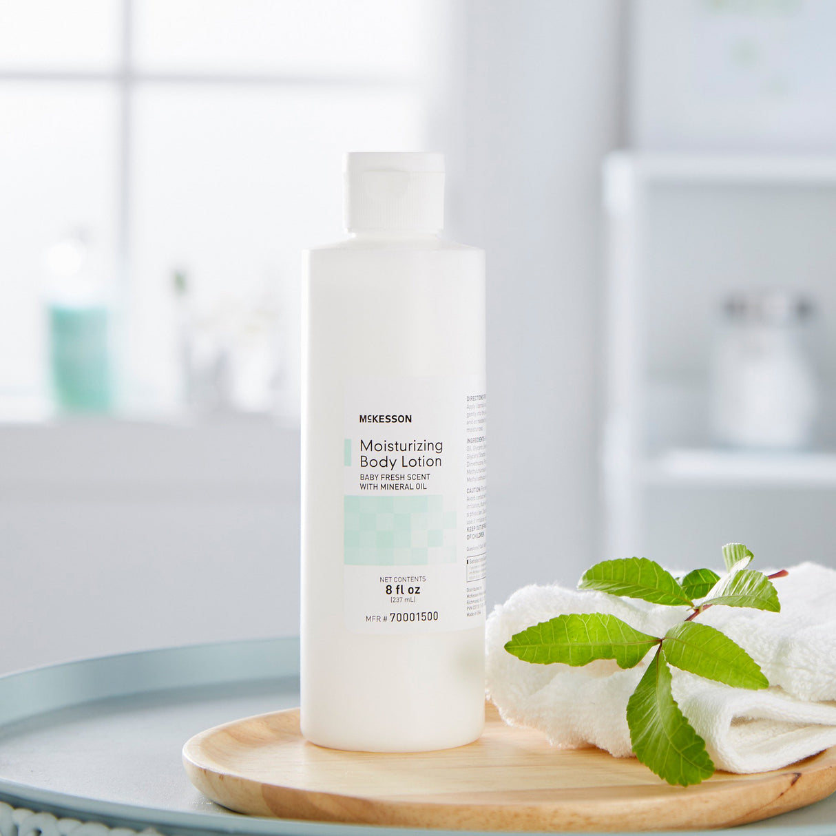 Hand and Body Moisturizer McKesson 8 oz. Bottle Baby Fresh Scent Lotion