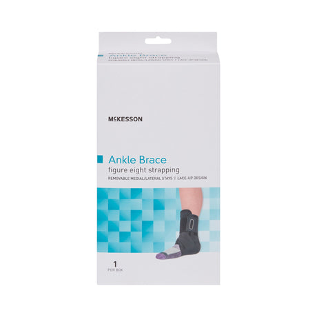 Ankle Brace McKesson Large Lace-Up / Figure-8 Strap / Hook and Loop Closure Foot - BeHope