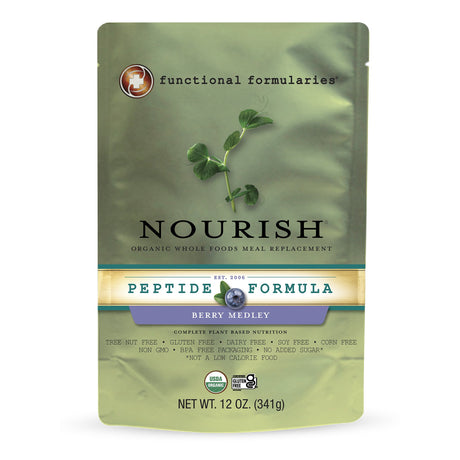 Pediatric Oral Supplement Nourish® Peptide Berry Flavor 12 oz. Pouch Liquid Protein - BeHope