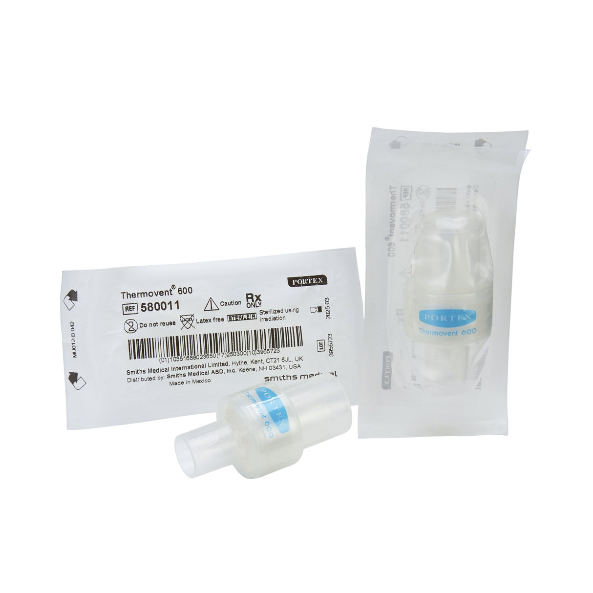 Heat and Moisture Exchanger Portex 27 mg H2O @ VT 500mL 2.9 cm @ 60 LPM