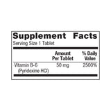 Vitamin Supplement Geri-Care® Vitamin B6 50 mg Strength Tablet 100 per Bottle - BeHope