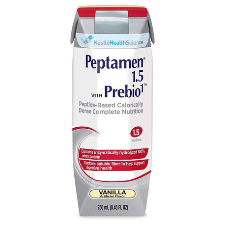 Oral Supplement Peptamen® 1.5 with Prebio 1™ Vanilla Flavor Liquid 250 mL Carton - BeHope