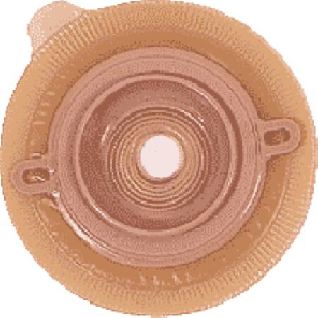 Ostomy Barrier Assura® Precut, Extended Wear Silicone Based Adhesive 50 mm Flange Red Code System Synthetic Resin 1-3/16 Inch Opening - BeHope