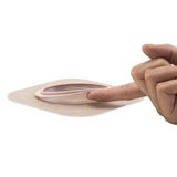 Ostomy Barrier New Image™ CeraPlus™ Trim to Fit, Extended Wear Adhesive Tape Borders 44 mm Flange Green Code System Up to 1 Inch Opening - BeHope