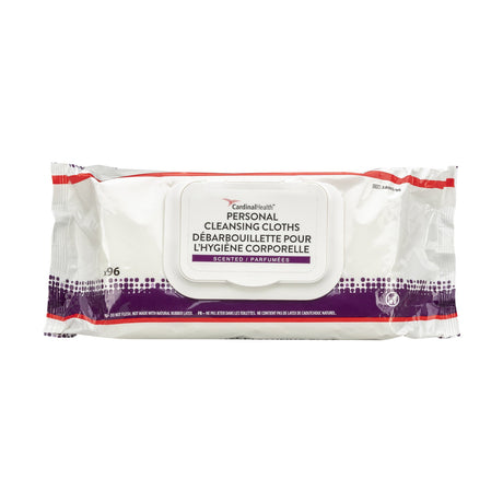 Personal Cleansing Wipe Cardinal Health™ Soft Pack Unscented 96 Count - BeHope