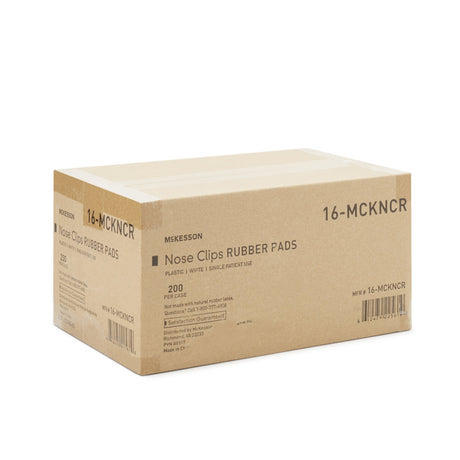 Nose Clip McKesson Rubber, Disposable, White Plastic For Spirometry - BeHope