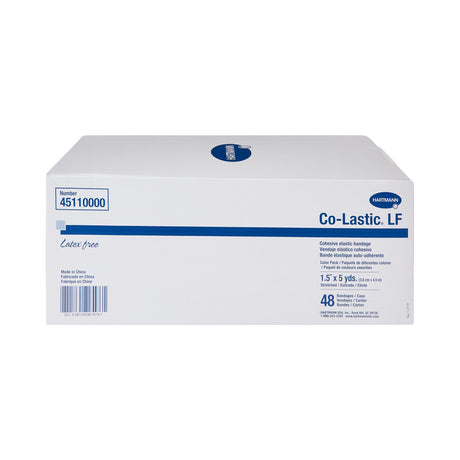 Cohesive Bandage Co-Lastic 1-1/2 Inch X 5 Yard Self-Adherent Closure Assorted Colors NonSterile Standard Compression