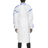 Chemotherapy Procedure Gown One Size Fits Most White Sterile ASTM F739-12 Disposable - BeHope