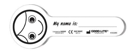 Heidi® Eye Occluder Heidi Smiling Face Style Disposable White Card Stock - BeHope
