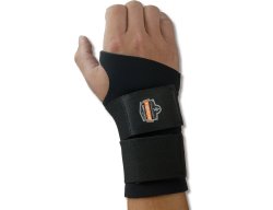 Wrist Support ProFlex® 670 Ambidextrous Double Strap Neoprene Left or Right Hand Black X-Large - BeHope