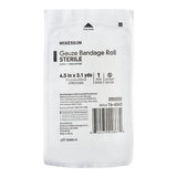 Fluff Bandage Roll McKesson 4-1/2 Inch X 3-1/10 Yard 8-Ply Sterile 1 per Pouch - BeHope