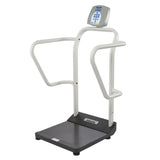 Physician Scale ADA Compliant Health O Meter® LCD Display 1000 lbs. / 454 kg Capacity Black / White AC Adapter / Battery Operated - BeHope