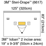Orthopedic Drape 3M™ Steri-Drape™ Isolation Drape with Incise and Pouch 125 W X 83 L Inch Sterile - BeHope