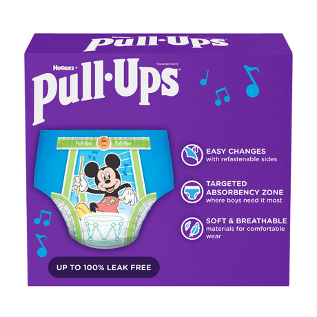 Male Toddler Training Pants Pull-Ups® Size 4T to 5T Disposable Moderate Absorbency - BeHope