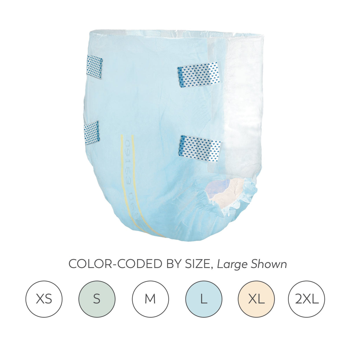 Unisex Adult Incontinence Brief Tranquility® Essential X-Large Disposable Heavy Absorbency - BeHope