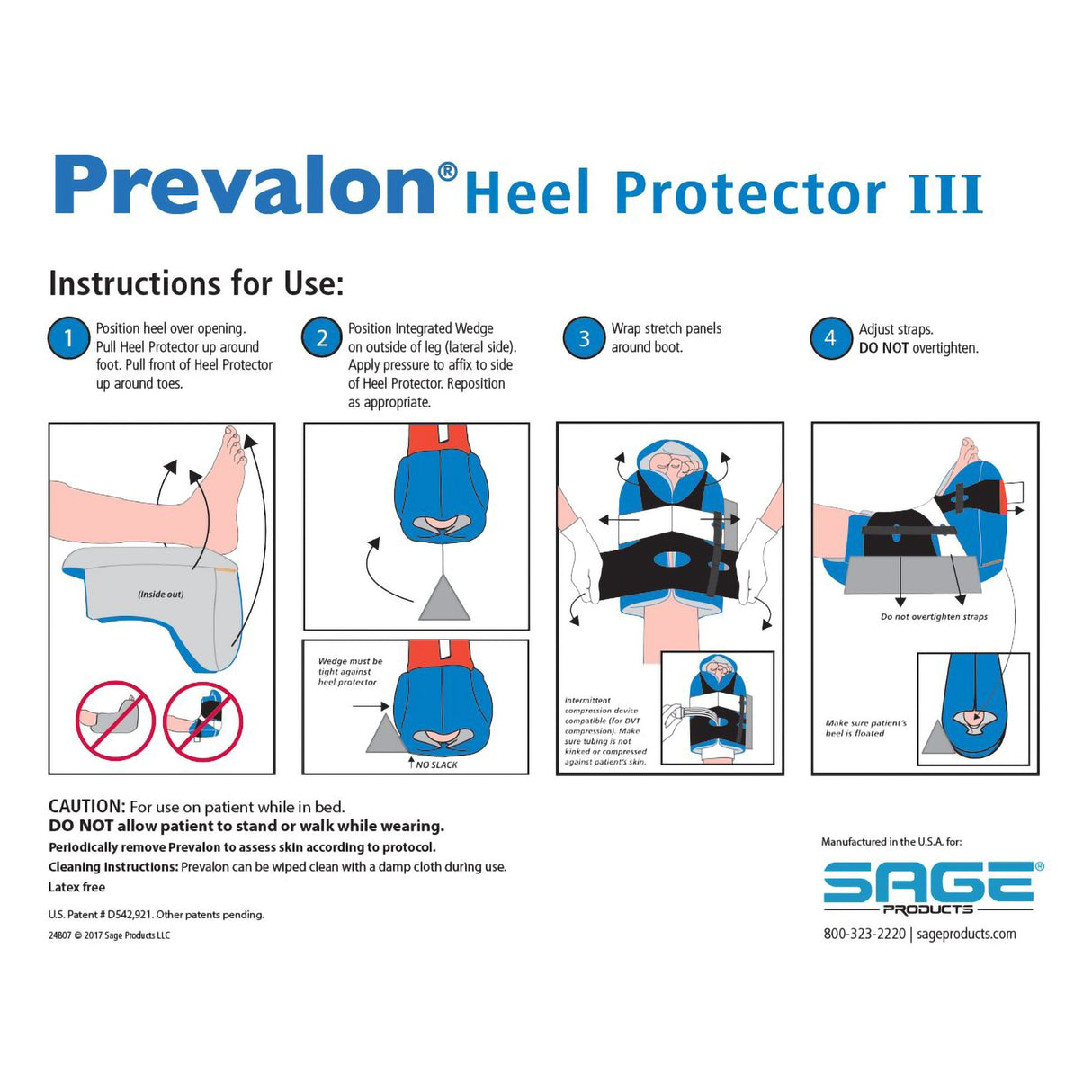 Heel Protection Boot with Wedge Prevalon One Size Fits Most