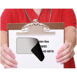 Pre-Printed Label pdc® Auxiliary Label White Paper Block Out Black Privacy Label 2 X 2-15/16 Inch - BeHope