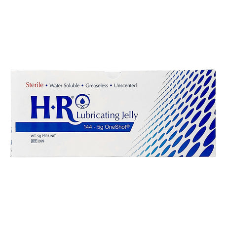 Lubricating Jelly HR® One Shot® 5 Gram Individual Packet Sterile - BeHope