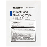 Hand Sanitizing Wipe McKesson 100 Count Ethyl Alcohol Wipe Individual Packet