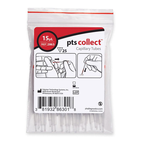 Capillary Blood Collection Tube Plain 15 µL Without Closure Glass Tube - BeHope