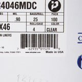 Trash Bag McKesson 45 gal. Clear LLDPE 0.90 mil 40 X 46 Inch Star Seal Bottom Coreless Roll