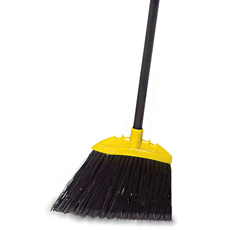 Broom Lobby Pro® Executive Angled 7.5 Inch Sweep Face Black - BeHope