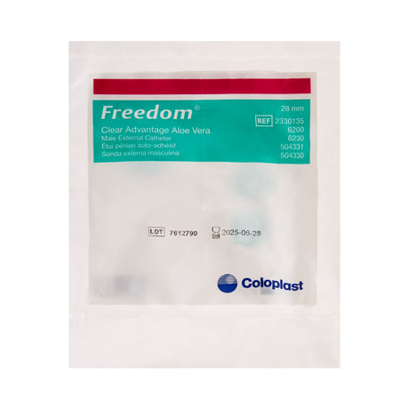 Male External Catheter Clear Advantage Self-Adhesive Strip Silicone Medium