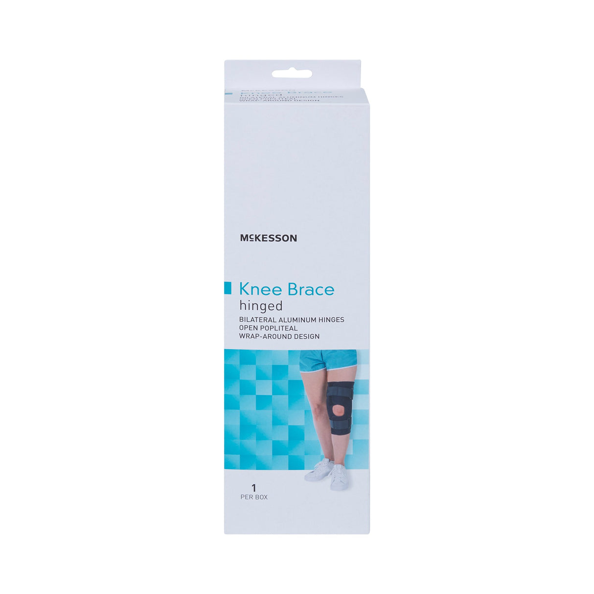 Knee Brace McKesson 2X-Large Wraparound / Hook and Loop Strap Closure with D-Rings 25-1/2 to 28 Inch Circumference Left or Right Knee - BeHope