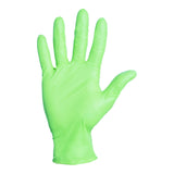 Exam Glove FLEXAPRENE* GREEN Small NonSterile Chloroprene Standard Cuff Length Textured Fingertips Green Not Rated - BeHope