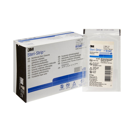 Skin Closure Strip Steri-Strip™ 1/2 X 4 Inch Nonwoven Material Reinforced Strip White - BeHope