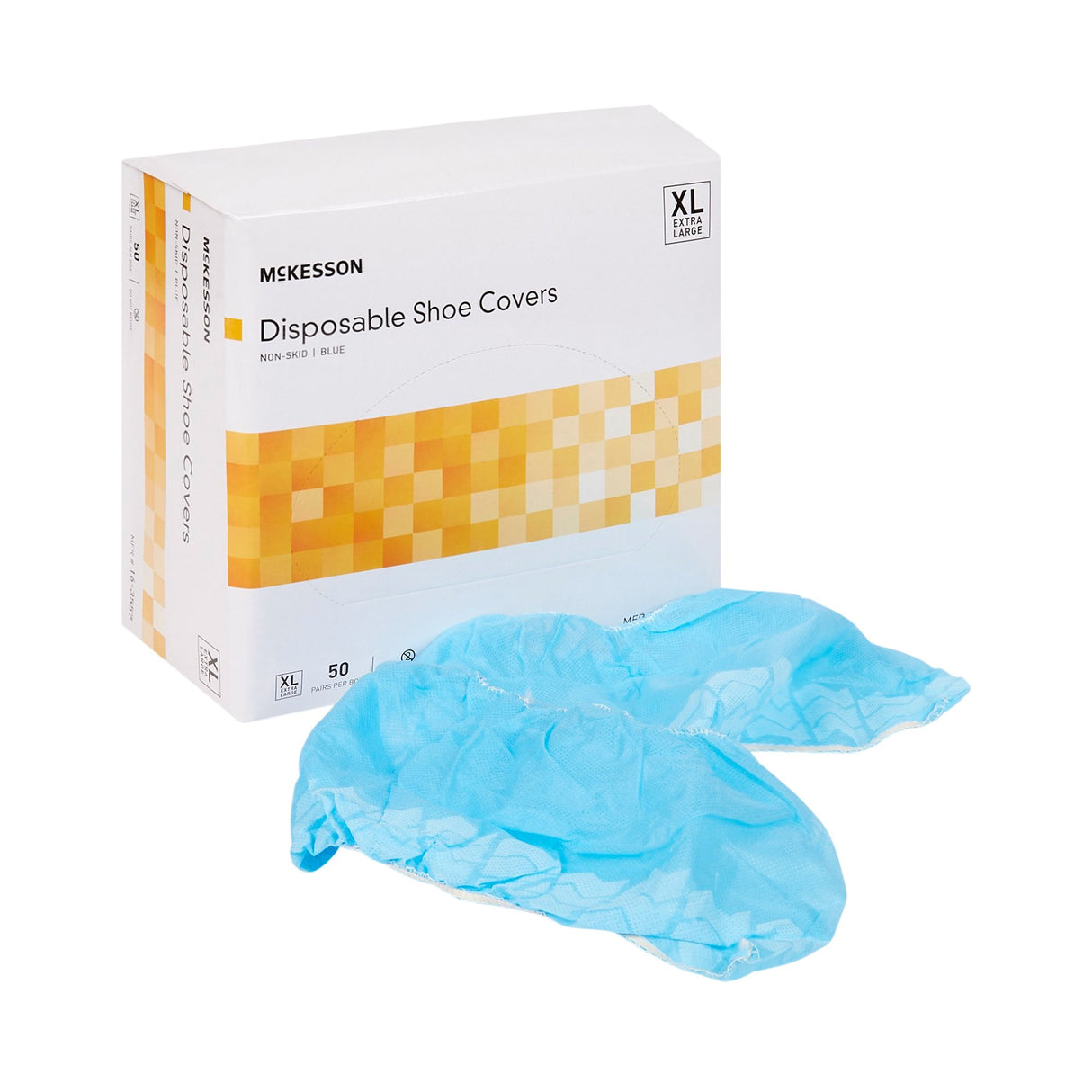 Shoe Cover McKesson X-Large Shoe High Nonskid Sole Blue NonSterile - BeHope