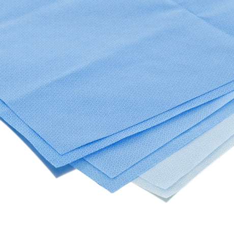 HALYARD* H100 Sterilization Wrap Light Blue 15 X 15 Inch Single Layer SMS Polypropylene Steam / EO Gas / Hydrogen Peroxide - BeHope