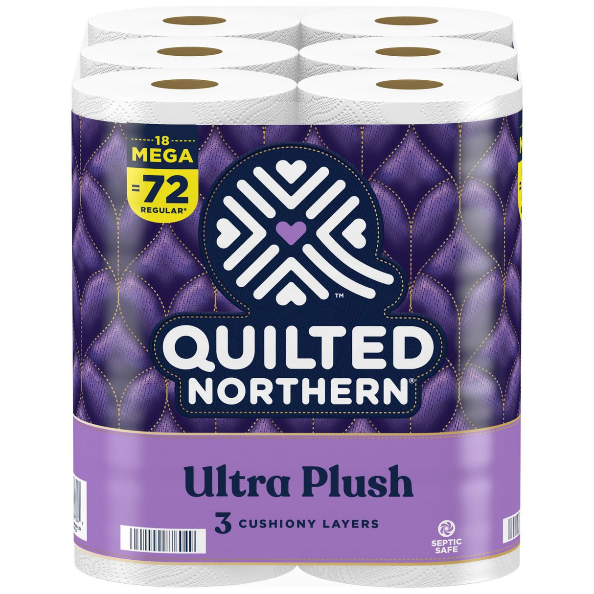 Toilet Tissue Quilted Northern White 3-Ply Jumbo Size Cored Roll 255 Sheets 3.8 X 4 Inch - BeHope