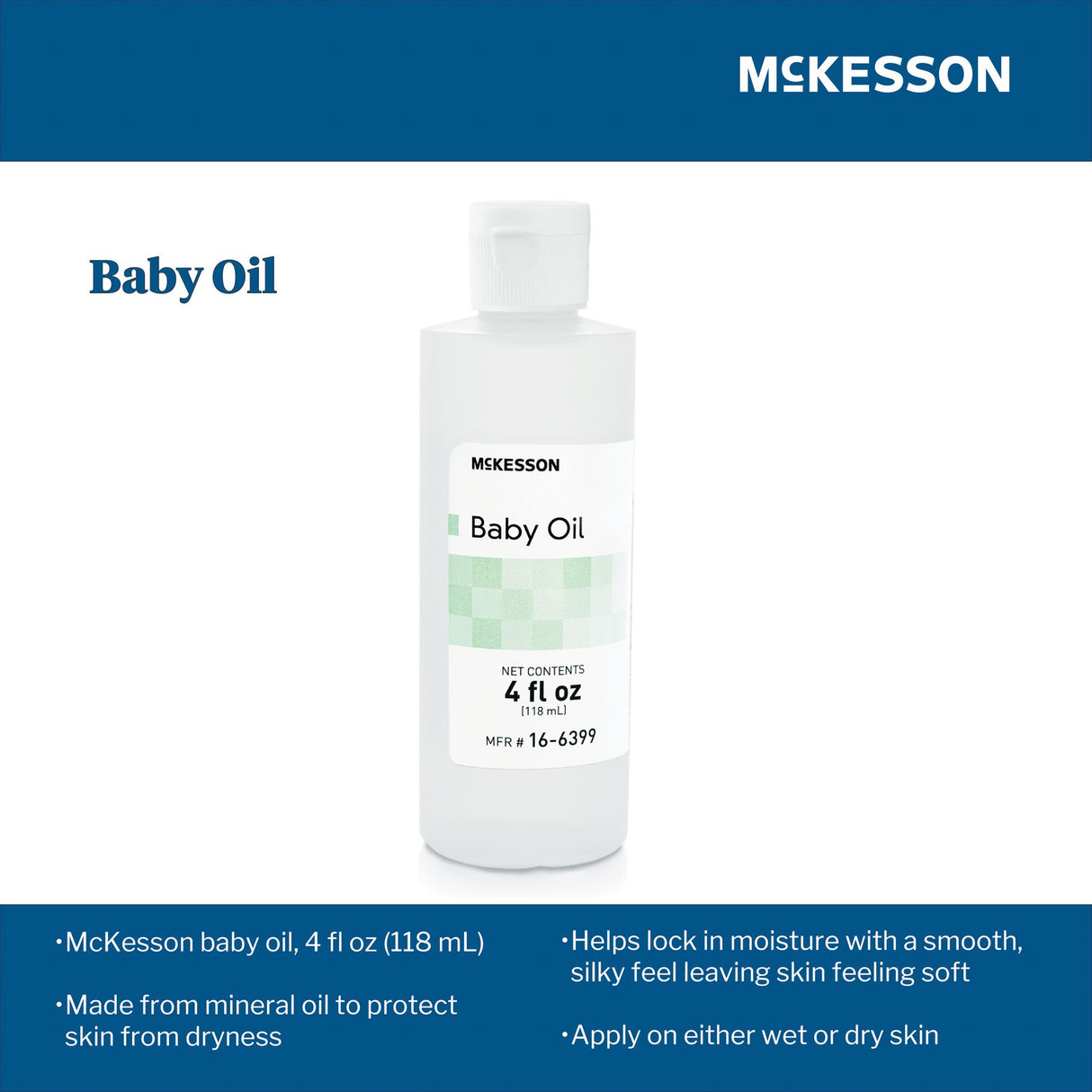 Baby Oil McKesson 4 oz. Bottle Scented Oil