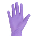 Exam Glove Purple Nitrile-Xtra™ X-Small Sterile Pair Nitrile Extended Cuff Length Textured Fingertips Purple Chemo Tested - BeHope