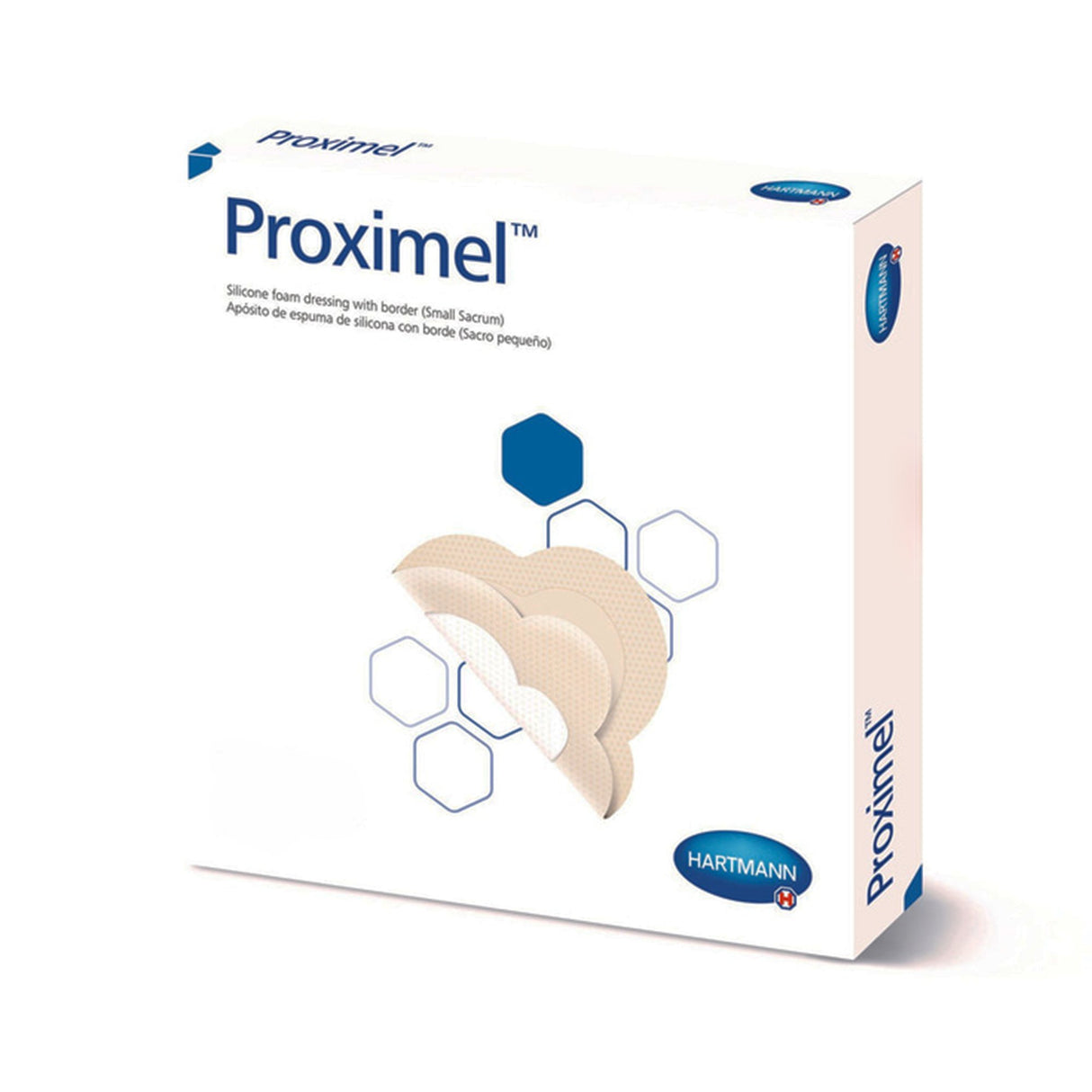 Foam Dressing Proximel® 3 X 3 Inch With Border Waterproof Film Backing Silicone Adhesive Square Sterile - BeHope