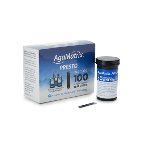 Blood Glucose Test Strips Wavesense® Presto® 100 Strips per Pack - BeHope
